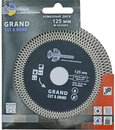 Алмазный диск 125*22.23*25*1.7мм Grand Cut & Grind Trio-Diamond GCG002 - интернет-магазин «Стронг Инструмент» город Красноярск