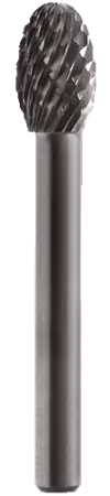 Борфреза форма капля по металлу 10мм тип E (TRE) Strong СТМ-51740010