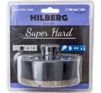 Коронка алмазная по керамике и керамограниту 100*35 М14 Super Hard Hilberg HH691