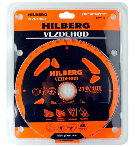 Универсальный пильный диск 210*30*40Т Vezdehod Hilberg HV213 - интернет-магазин «Стронг Инструмент» город Красноярск
